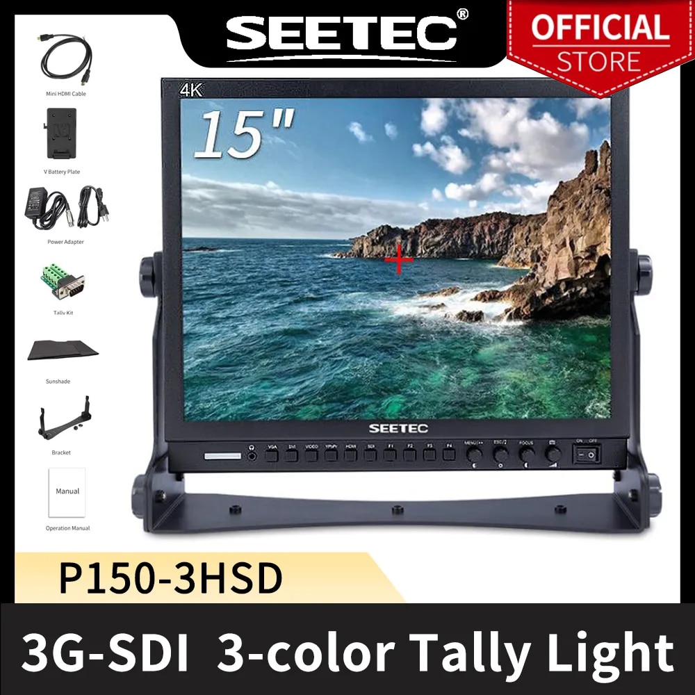 Seetec P150-3HSD 15 ġ 3G-SDI HDMI   HD 1024x768 AV YPbPr ŷ Ŀ 15 LCD  ˷̴ 